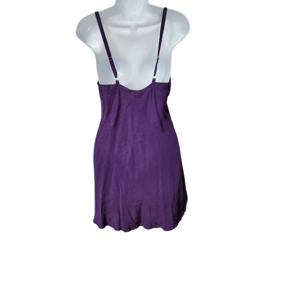 Victoria's Secret 100% Silk Gold Label Purple Sexy Nightie S Vintage Slip Dress - Picture 6 of 15
